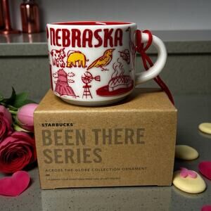 Starbucks Nebraska You Are Here 2oz ORNAMENT Mug MINI NWT Box – Not Full Size